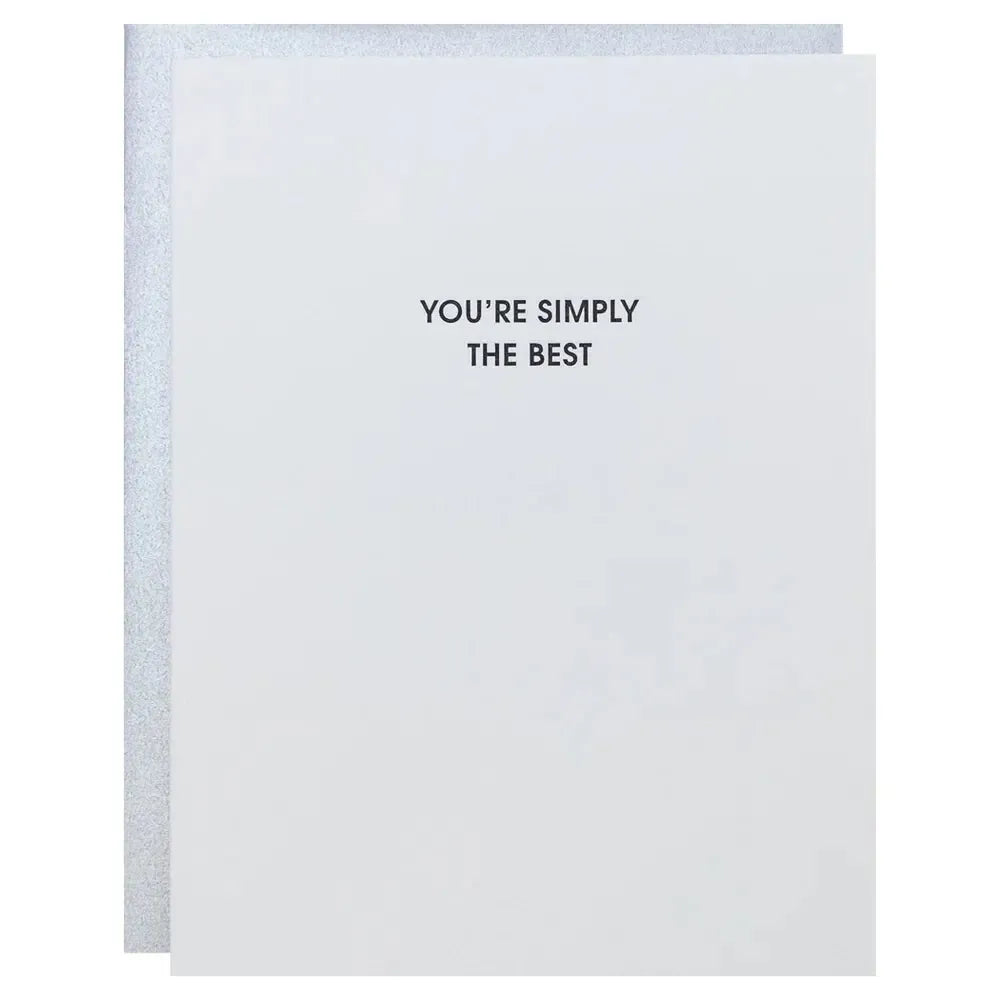 You're Simply The Best - Letterpress Card
