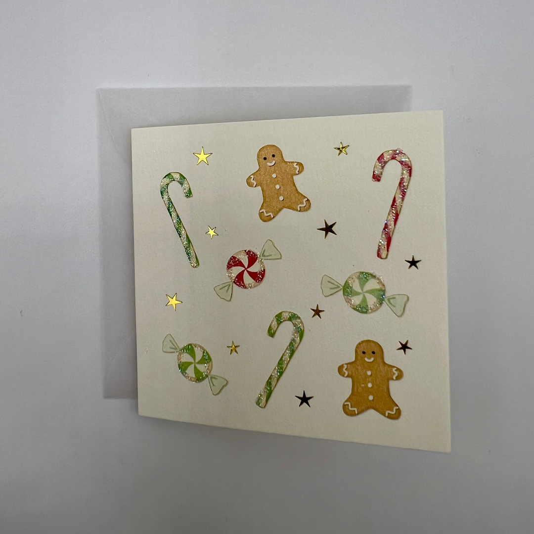 Candy Cane Enclosure Card