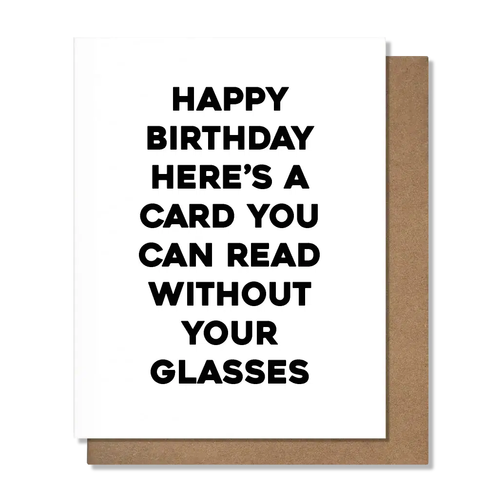 Without Your Glasses