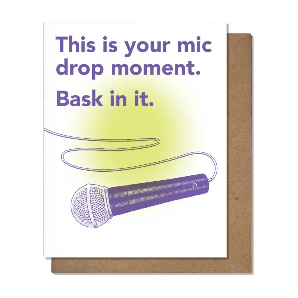 Mic Drop! Card