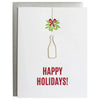 Happy Holidays - Paper Clip Letterpress Card