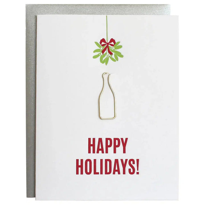 Holiday Paper Clip Letterpress Card