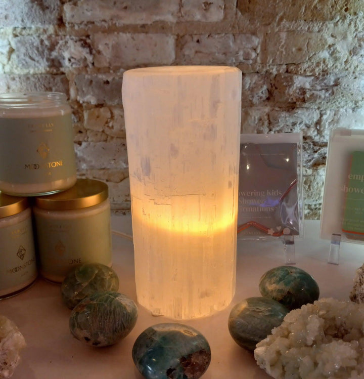 Selenite Crystal Lamps