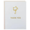 Thank You Palm Tree - Paper Clip Letterpress Card