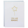 You Are Magic - Paper Clip Letterpress Card