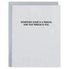 Home Is A Person - Letterpress Card
