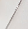 Sterling Silver Diamond-Cut Cable Chain