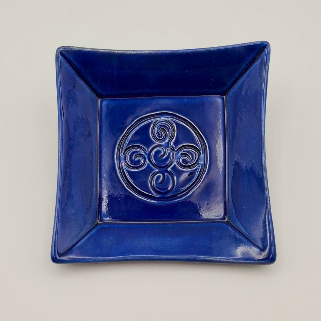 Cobalt Ceramic Jewelry Dishes