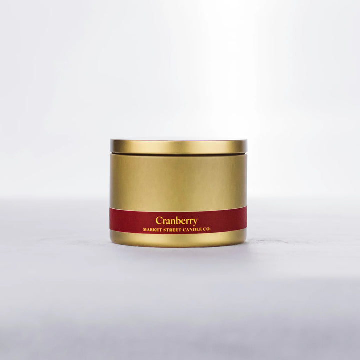 Gold Tin Holiday Scent Candle - 8oz