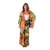 Cotton Wide Leg Trousers - Exotic Leaves
