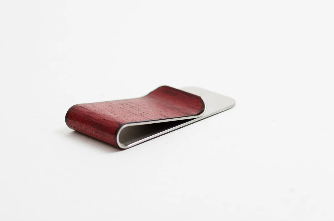 Mahogany Wood Money Clip