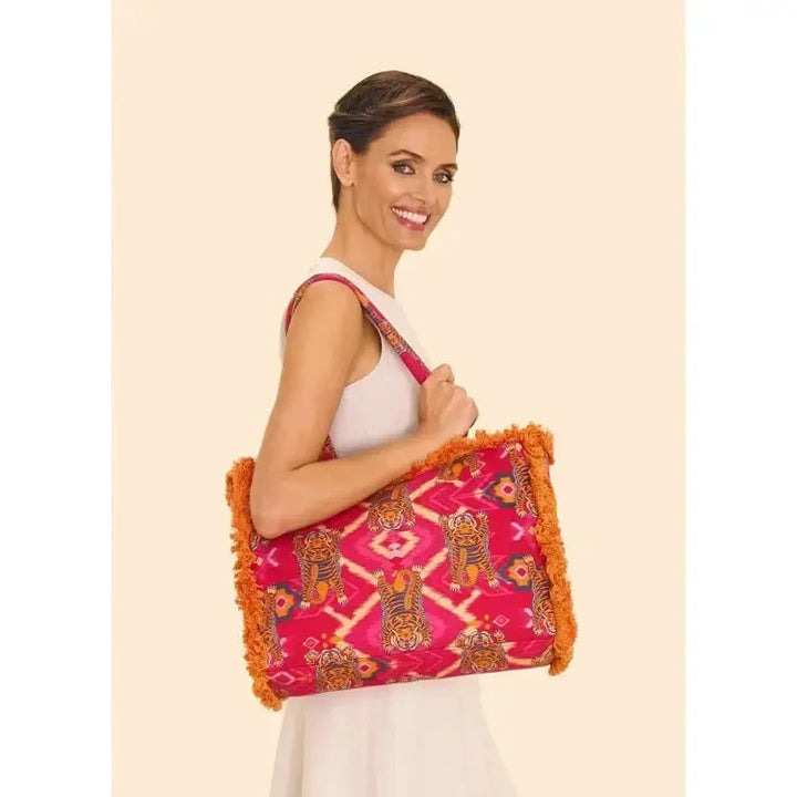 Fringed Box Tote