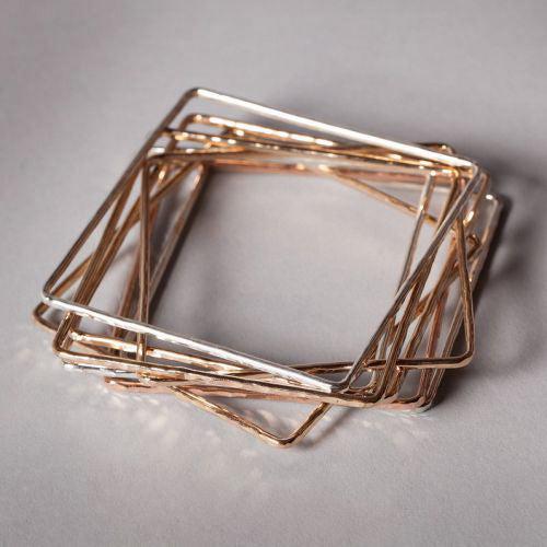 Square Bangle Bracelet - Joyia Jewelry