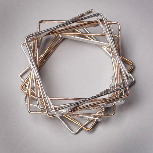 Square Bangle Bracelet - Joyia Jewelry