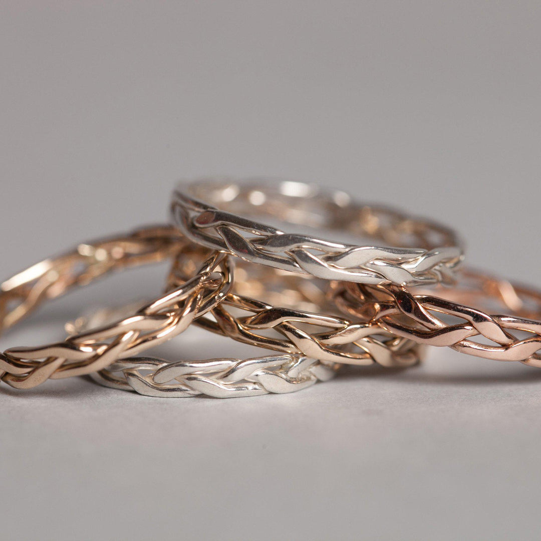 Island Roots Mini Stackable Rings - Joyia Jewelry